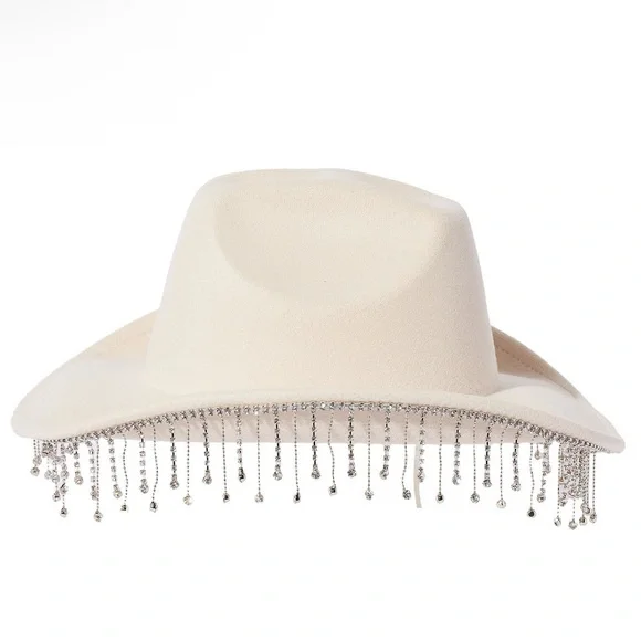 Fashion Nova Cream Fedora - Picture 3 of 4